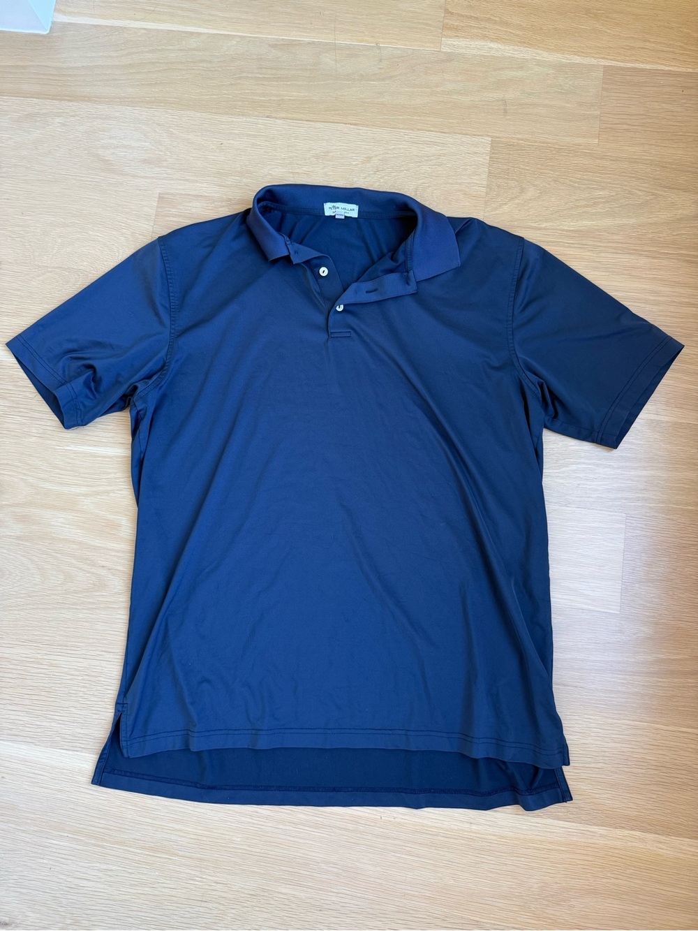 Peter Millar Navy Short-Sleeve Polo